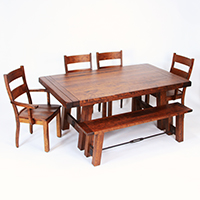 Iron-Sawyer-Amish-Made-Table-Set Iron Sawyer Amish-Made Table Set